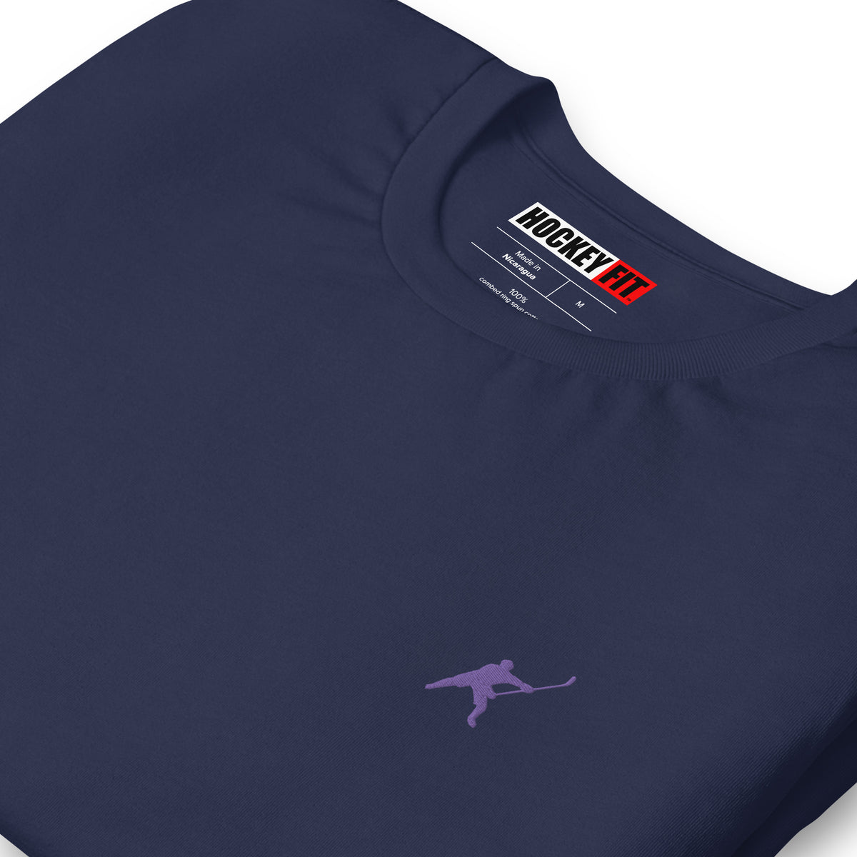 HOCKEYFIT™ EMBROIDERED PURPLE T-SHIRT