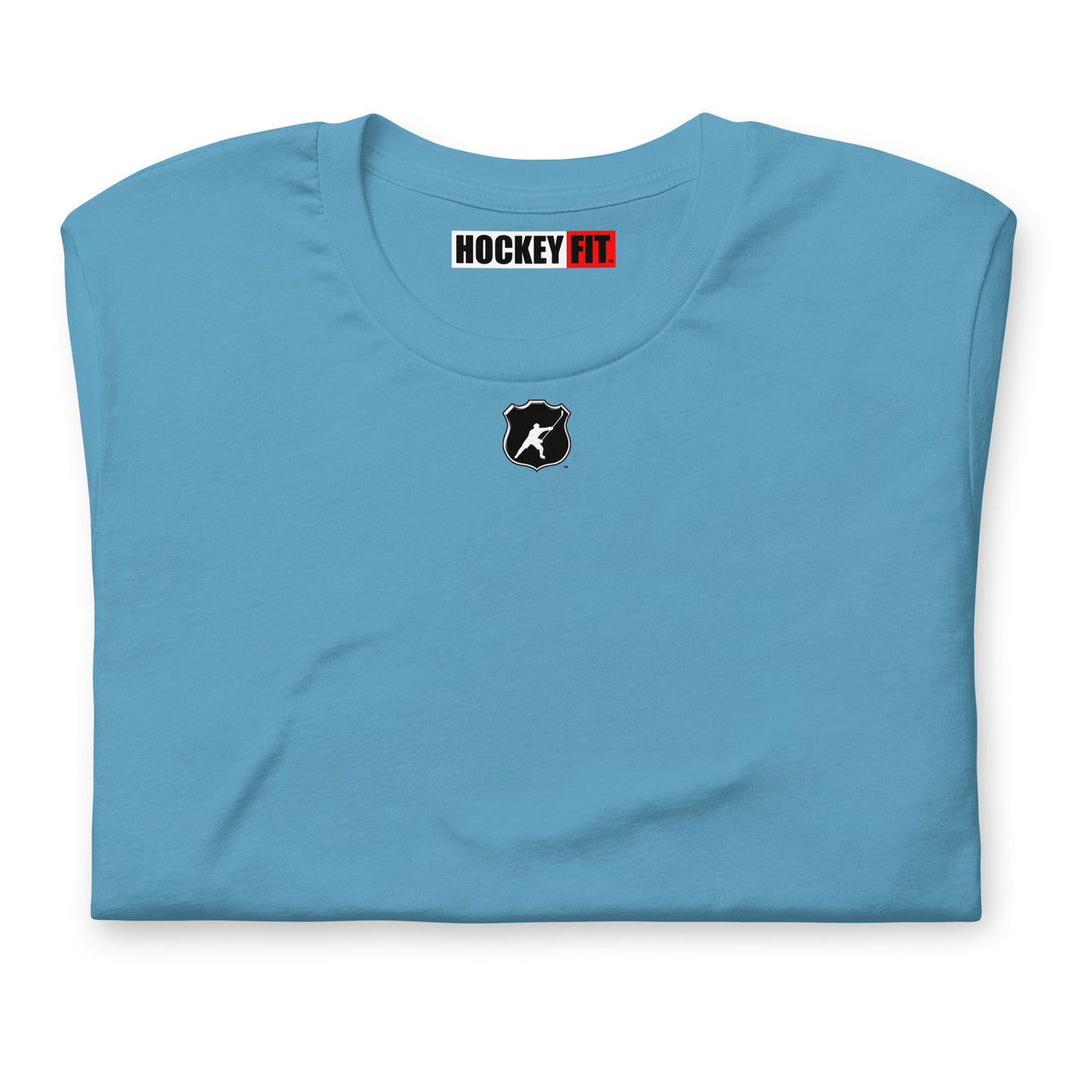 HOCKEYFIT™ SHIELD LOGO T-SHIRT - OCEAN BLUE