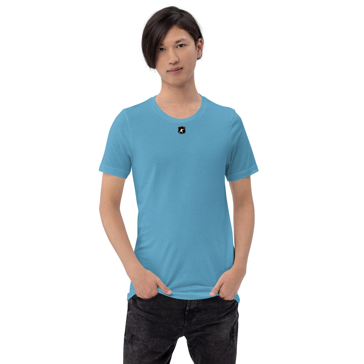 HOCKEYFIT™ SHIELD LOGO T-SHIRT - OCEAN BLUE