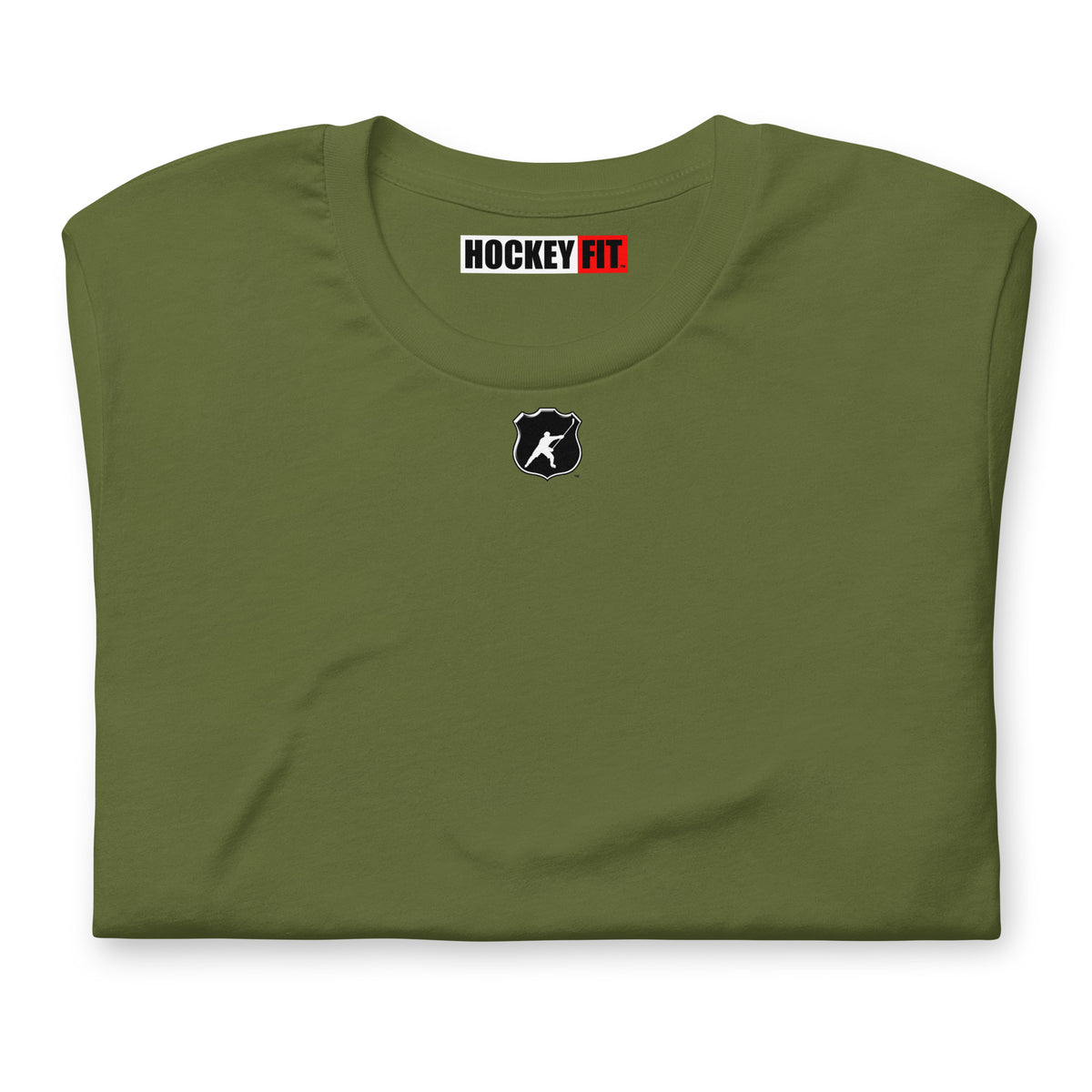 HOCKEYFIT™ SHIELD LOGO T-SHIRT - OLIVE