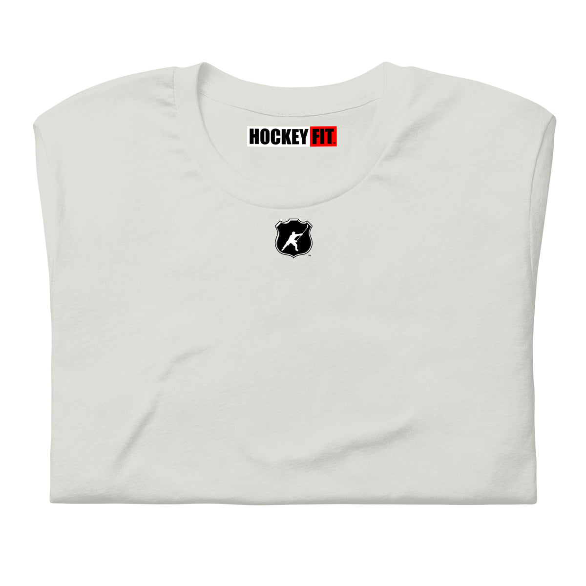 HOCKEYFIT™ SHIELD LOGO T-SHIRT - SILVER