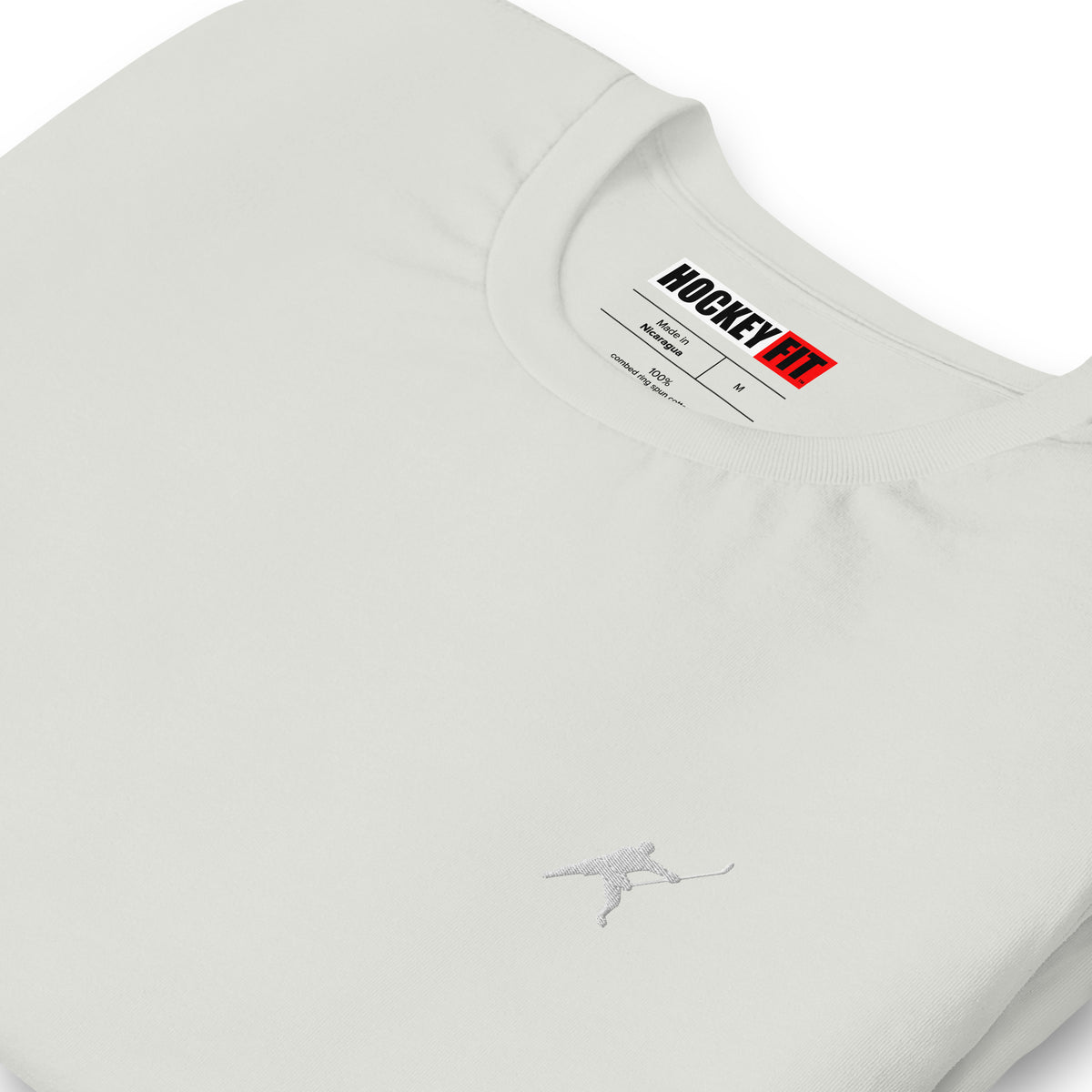 HOCKEYFIT™ EMBROIDERED WHITE T-SHIRT