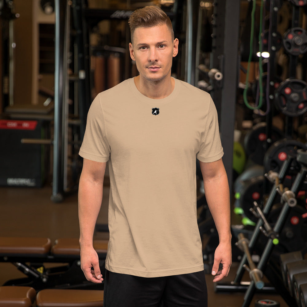 HOCKEYFIT™ SHIELD LOGO T-SHIRT - TAN