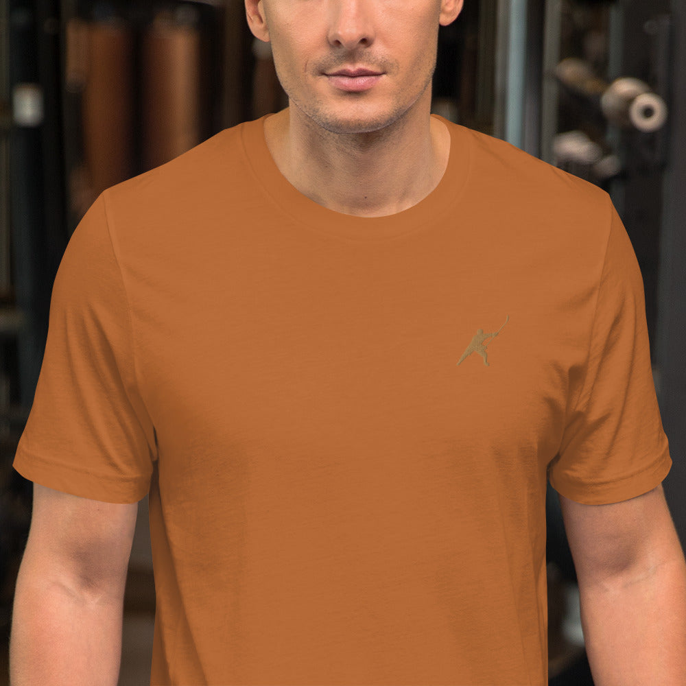 HOCKEYFIT™ EMBROIDERED GOLD T-SHIRT