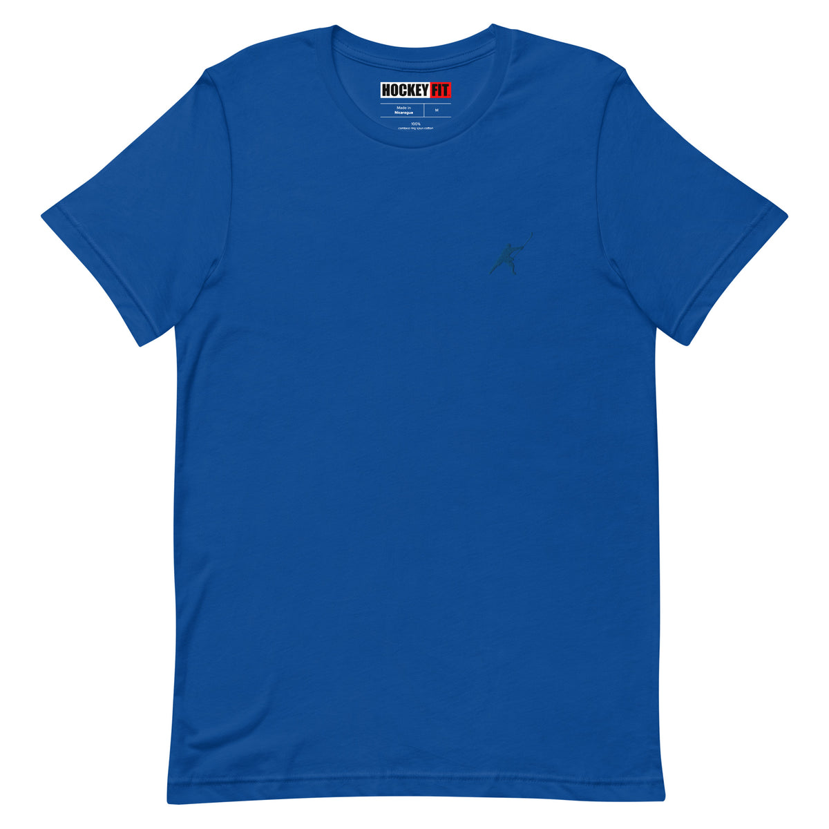HOCKEYFIT™ EMBROIDERED BLUE T-SHIRT