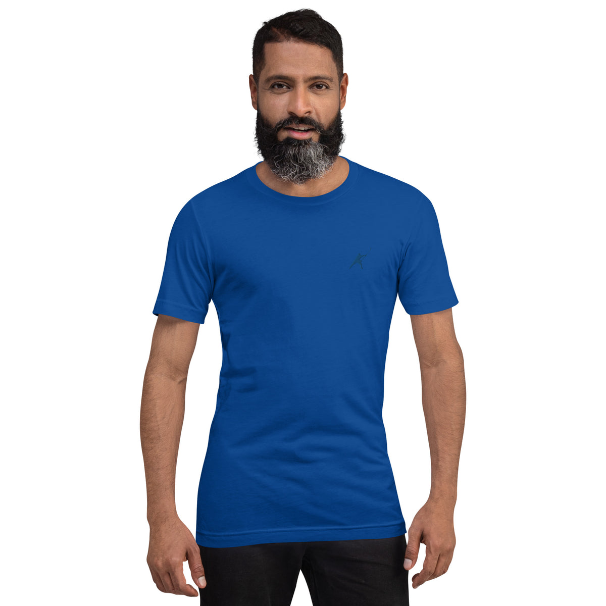 HOCKEYFIT™ EMBROIDERED BLUE T-SHIRT