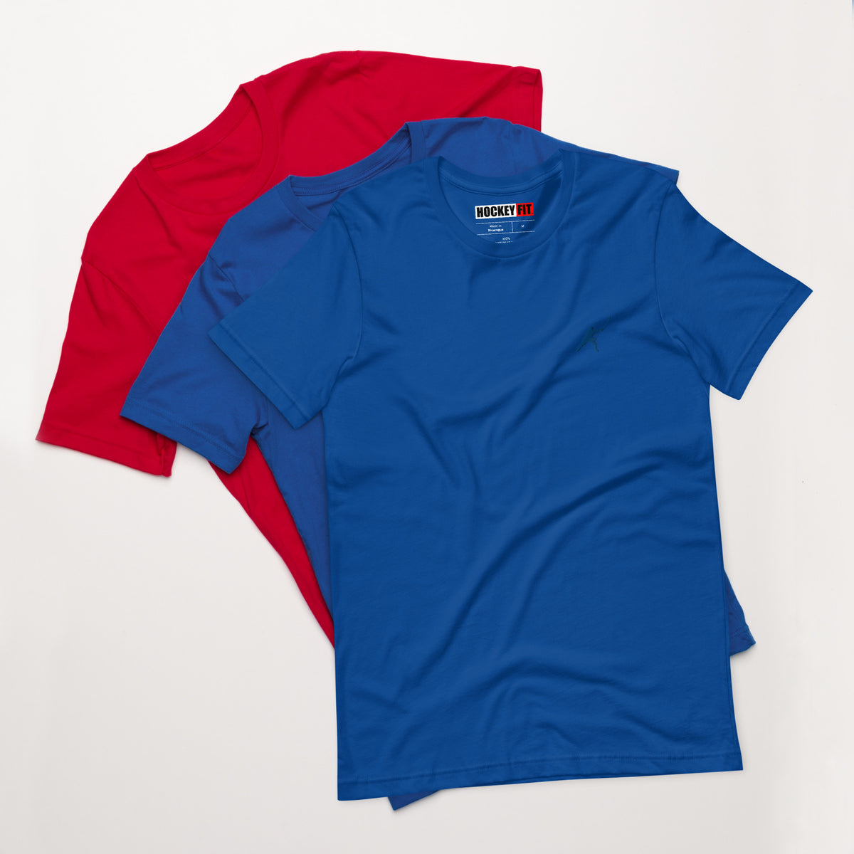 HOCKEYFIT™ EMBROIDERED BLUE T-SHIRT