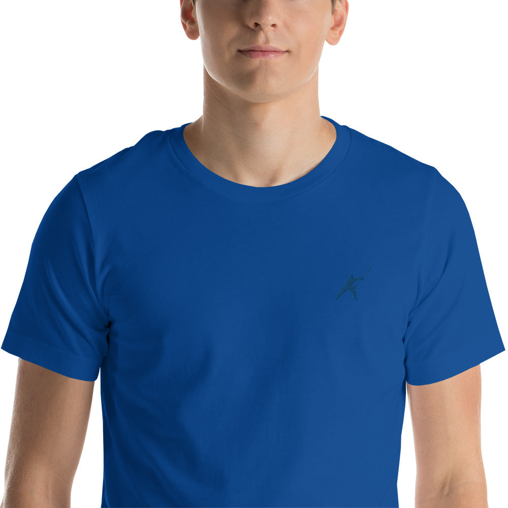HOCKEYFIT™ EMBROIDERED BLUE T-SHIRT