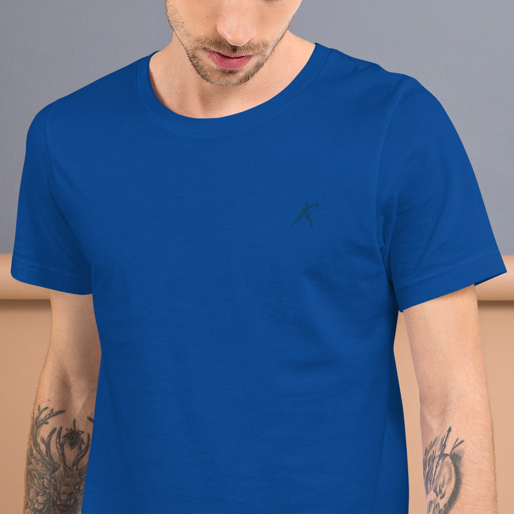 HOCKEYFIT™ EMBROIDERED BLUE T-SHIRT
