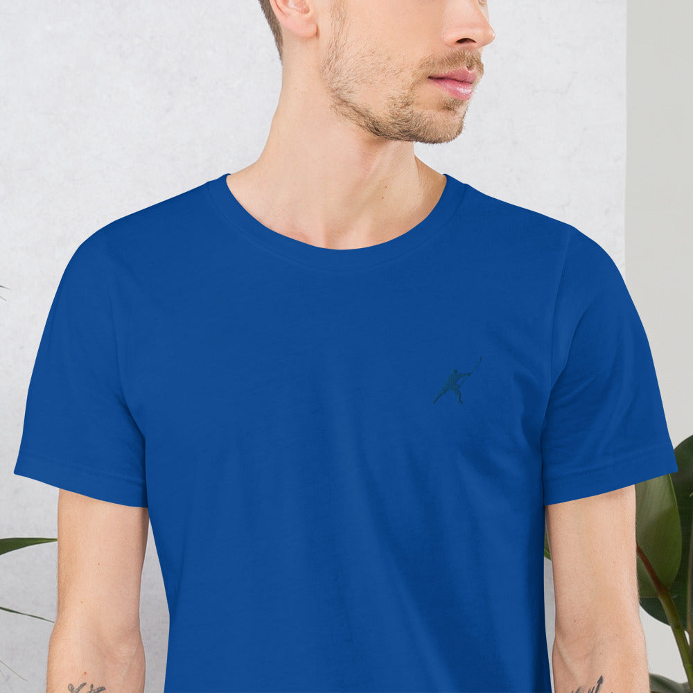 HOCKEYFIT™ EMBROIDERED BLUE T-SHIRT