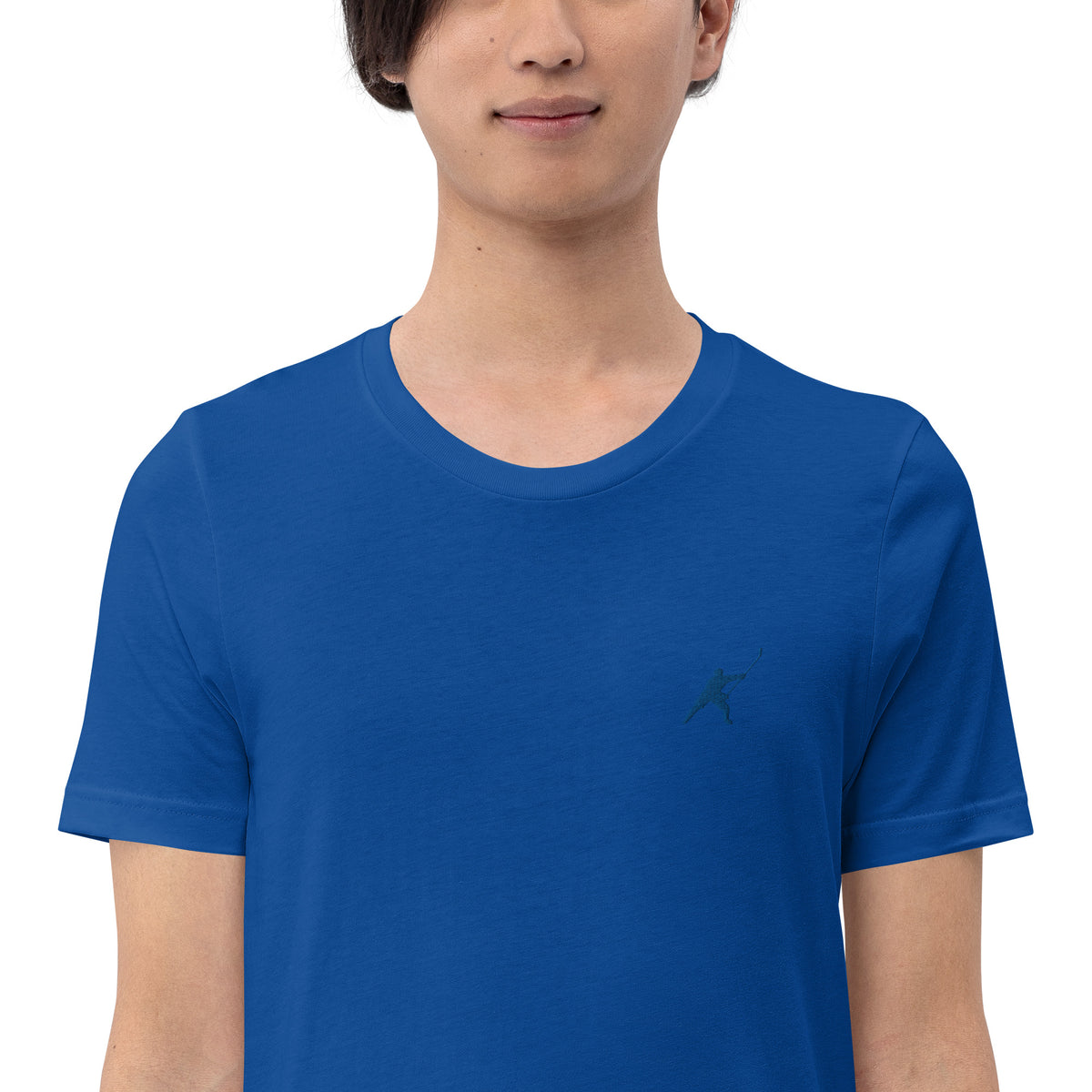 HOCKEYFIT™ EMBROIDERED BLUE T-SHIRT