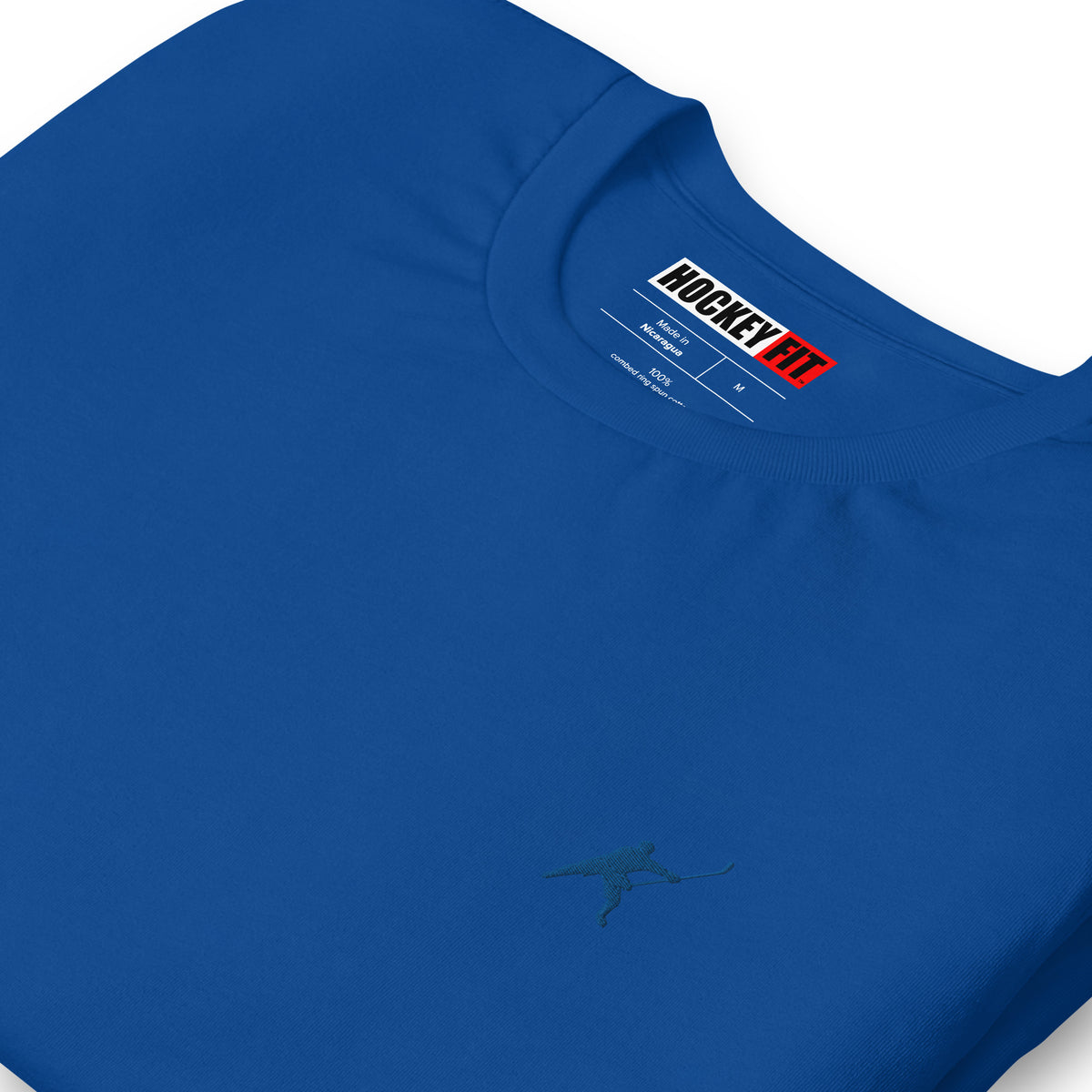 HOCKEYFIT™ EMBROIDERED BLUE T-SHIRT