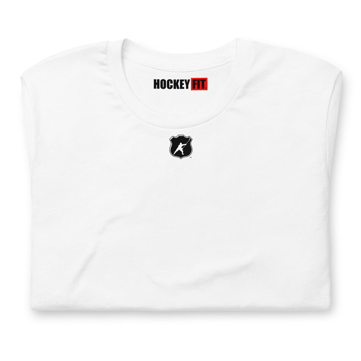 HOCKEYFIT™ SHIELD LOGO T-SHIRT - WHITE