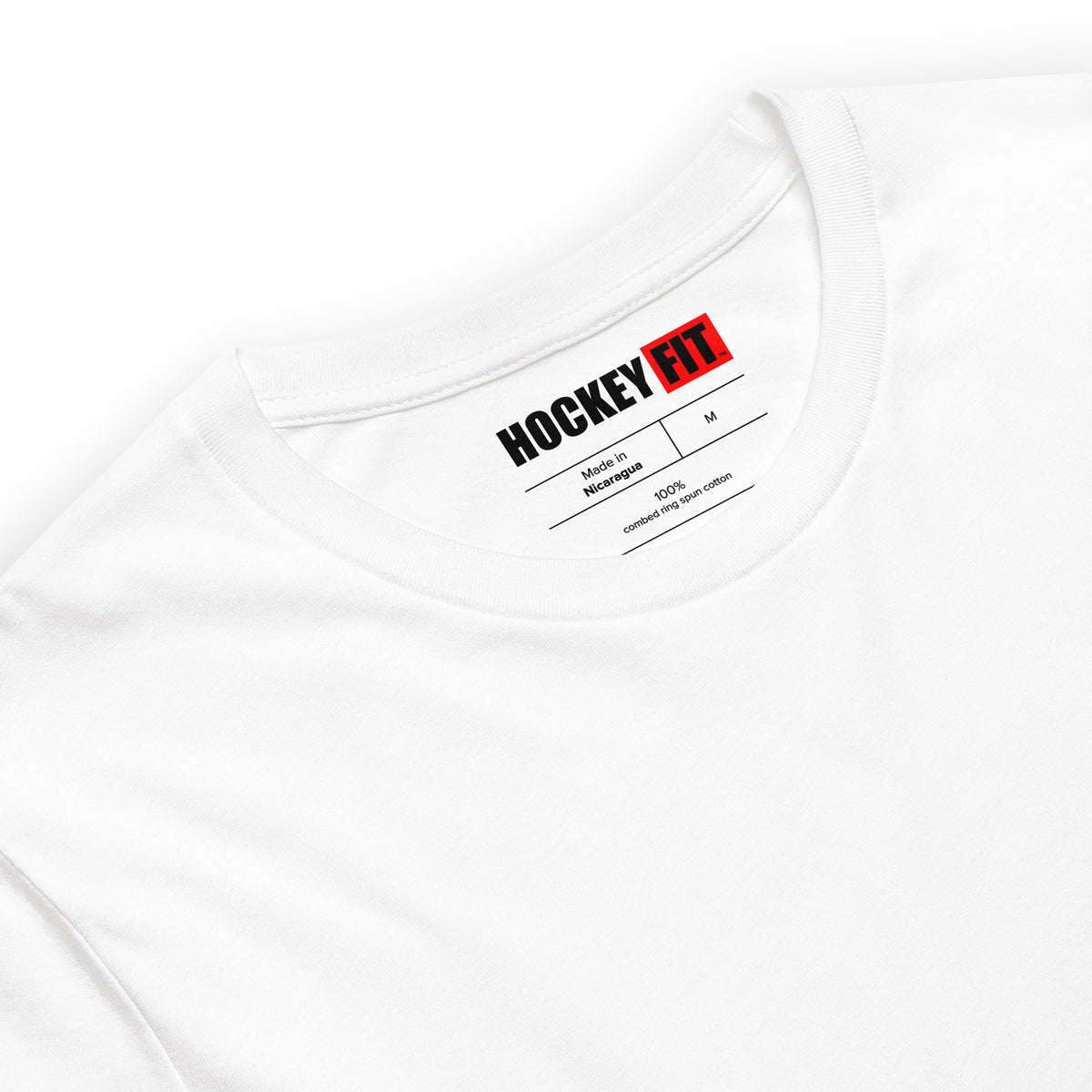 HOCKEYFIT™ EMBROIDERED WHITE T-SHIRT