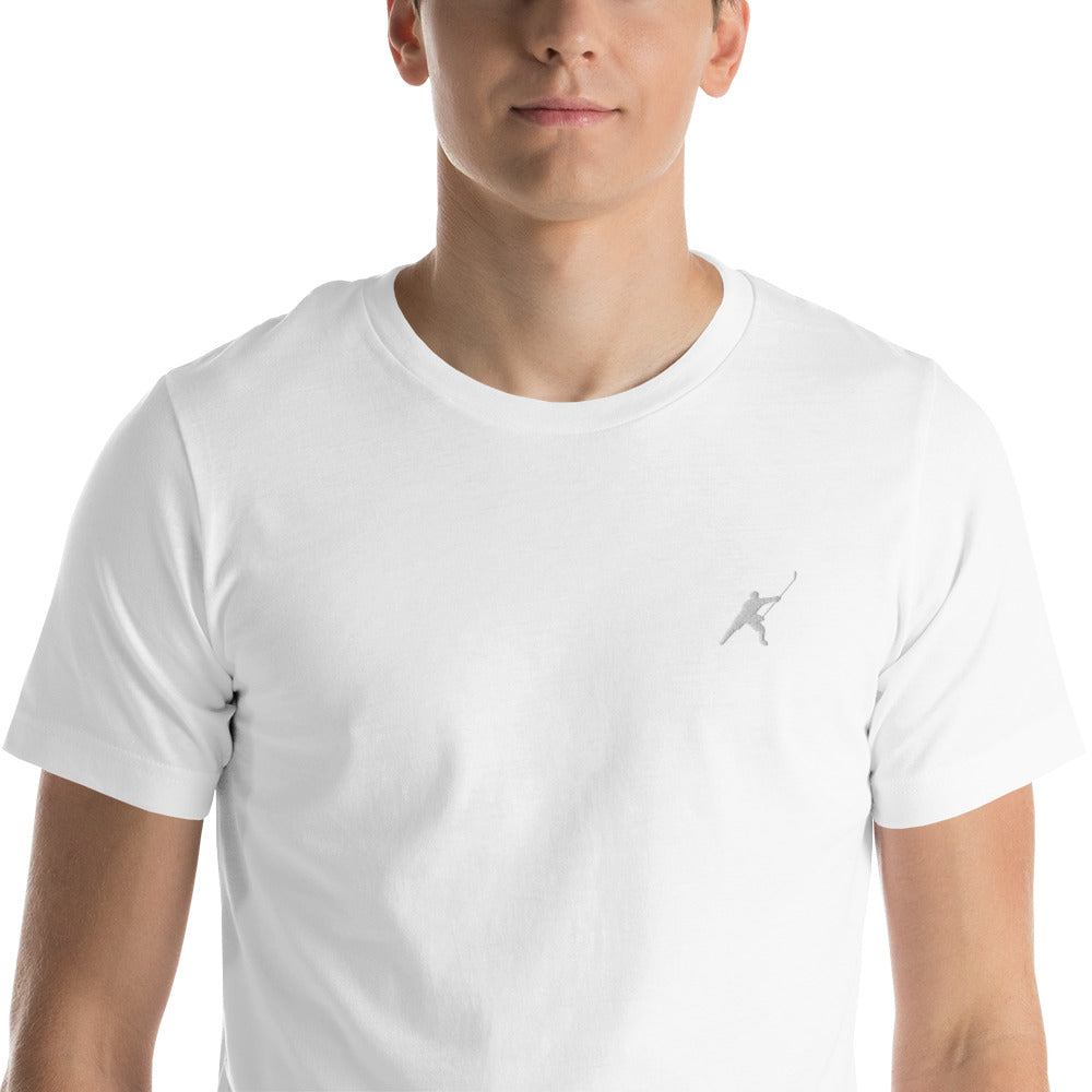 HOCKEYFIT™ EMBROIDERED WHITE T-SHIRT