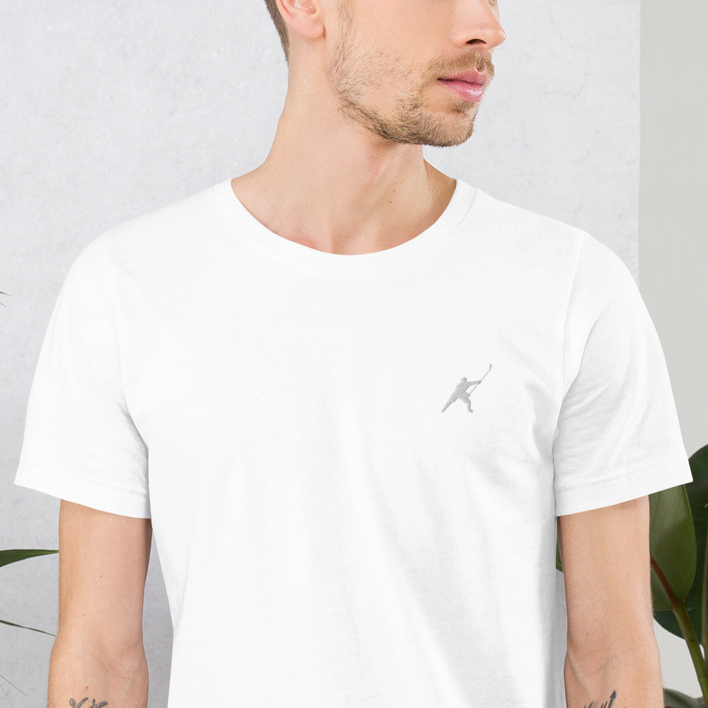 HOCKEYFIT™ EMBROIDERED WHITE T-SHIRT