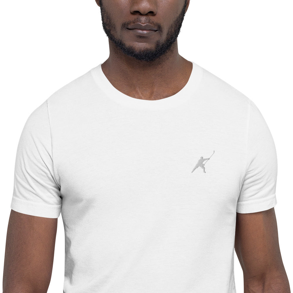 HOCKEYFIT™ EMBROIDERED WHITE T-SHIRT