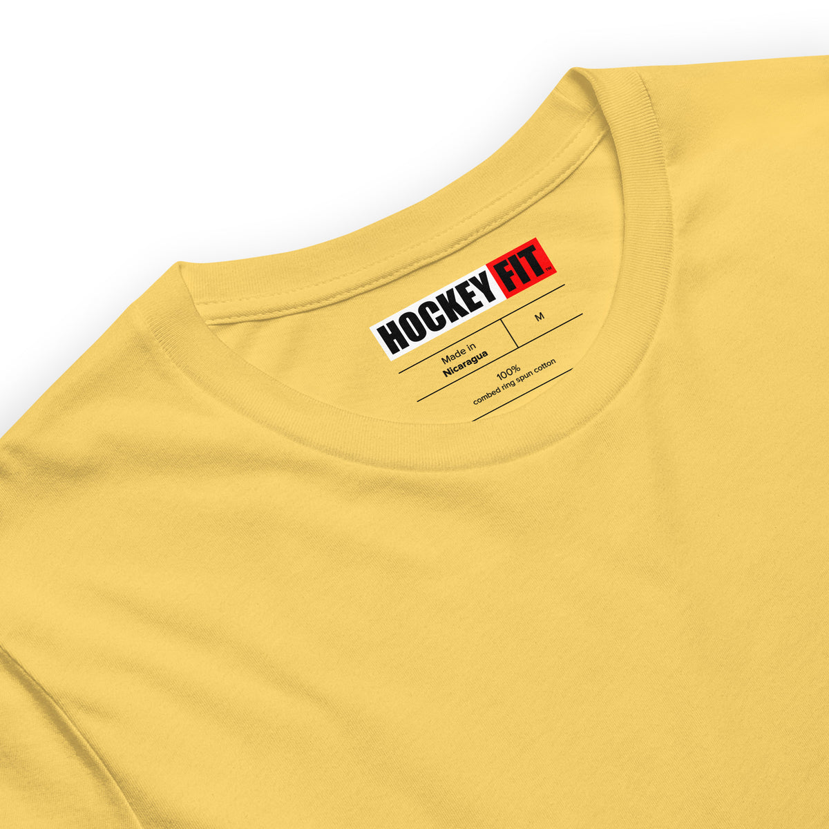 HOCKEYFIT™ EMBROIDERED YELLOW T-SHIRT